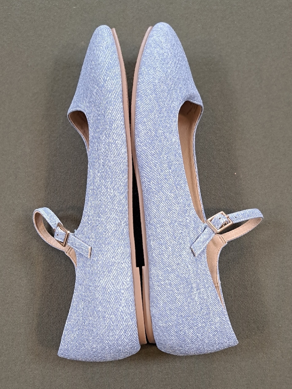 Journee Carrie Mary Jane Flat - Color: Denim - Size: 9 - Picture 7 of 10